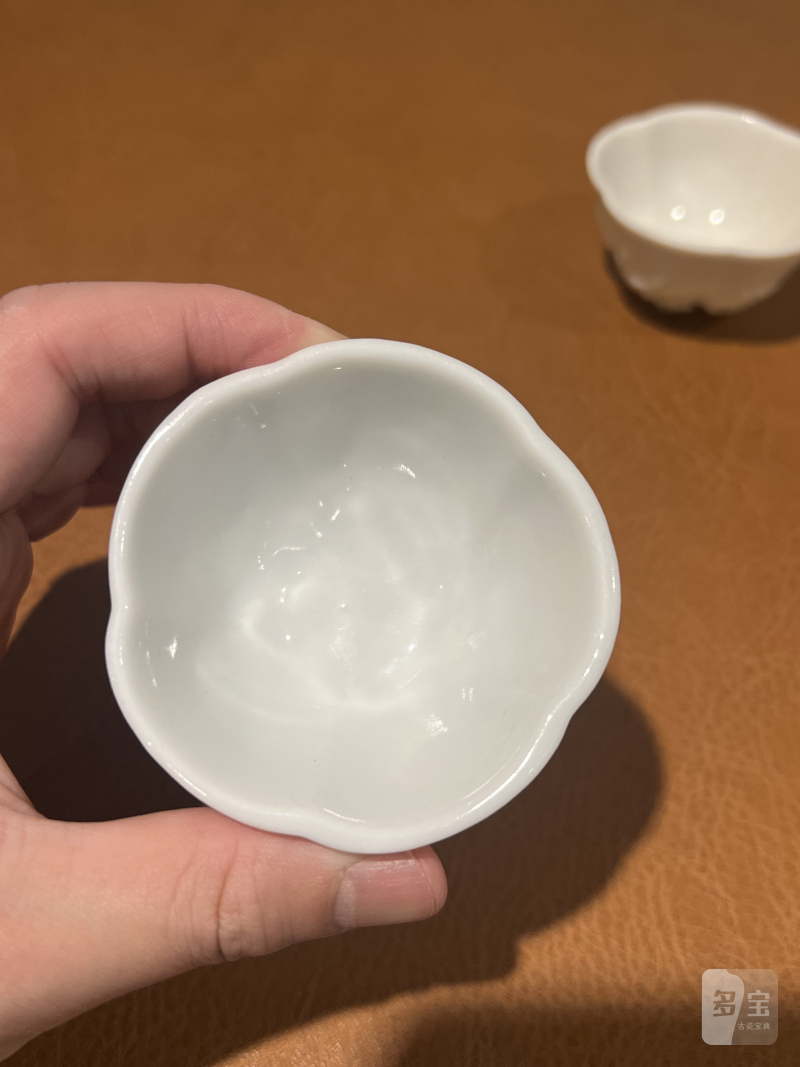 十七世纪 德化梅花杯一对 - 图12